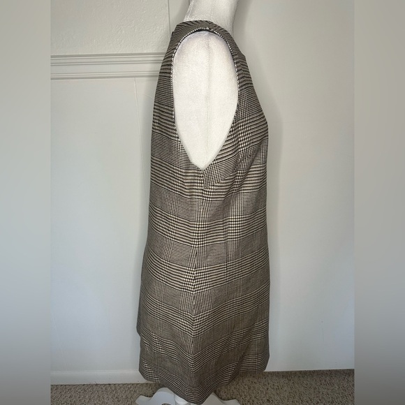 Alice + Olivia Tan Ribbed Sheath Mini Dress Crew Neck size 14 - Picture 8 of 14